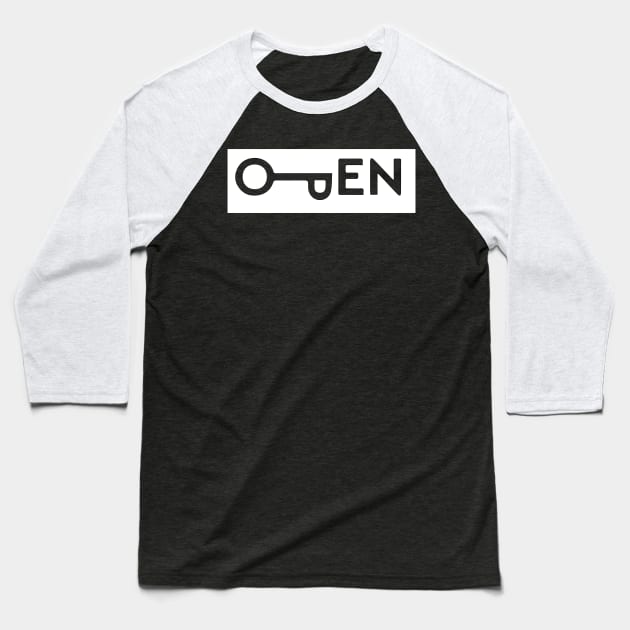 open key Baseball T-Shirt by Madhav